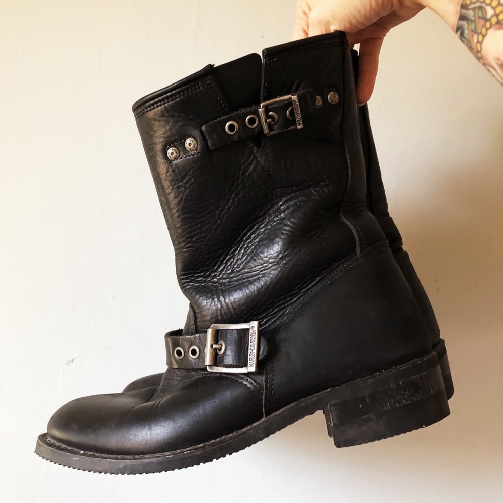 Harley Davidson motorcycle boots